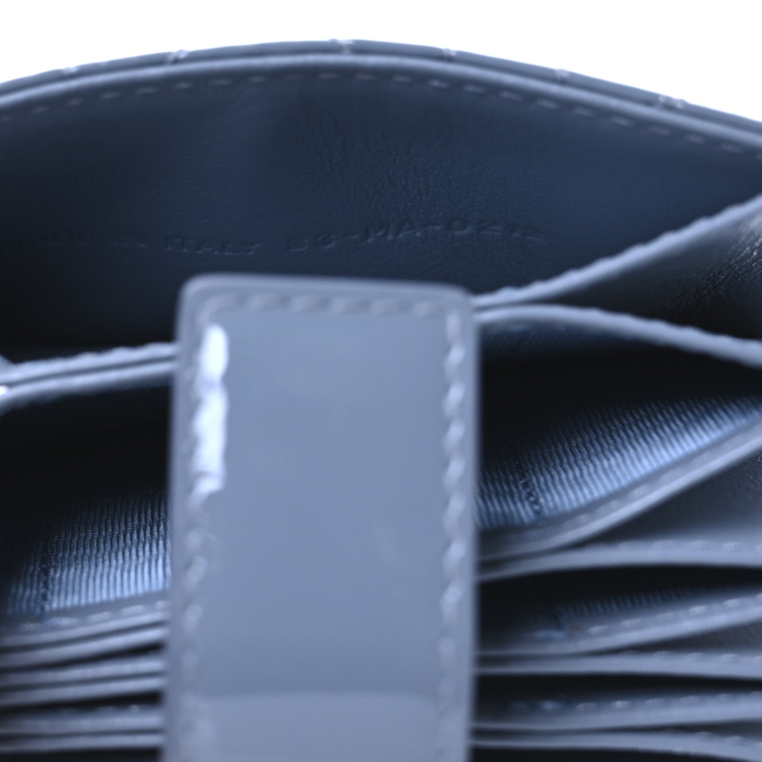 Christian Dior Patent Cannage Lady Dior 5 Gusset Jasmine Card Holder Cloud Blue 7 of 7