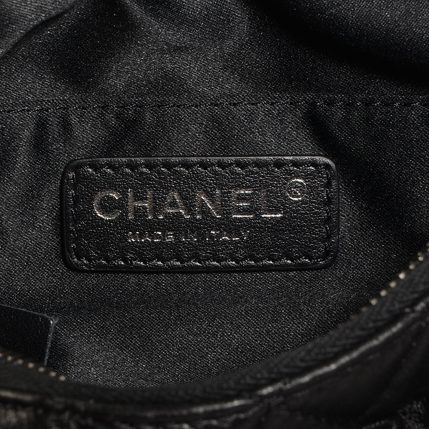 Chanel Lambskin Quilted Banane Waist Bag Fanny Pack Black 7 of 8