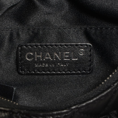 Chanel Lambskin Quilted Banane Waist Bag Fanny Pack Black 7 of 8