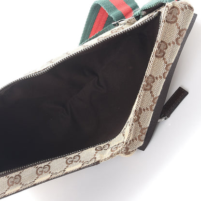Gucci Monogram Web Belt Bag Dark Brown 5 of 9