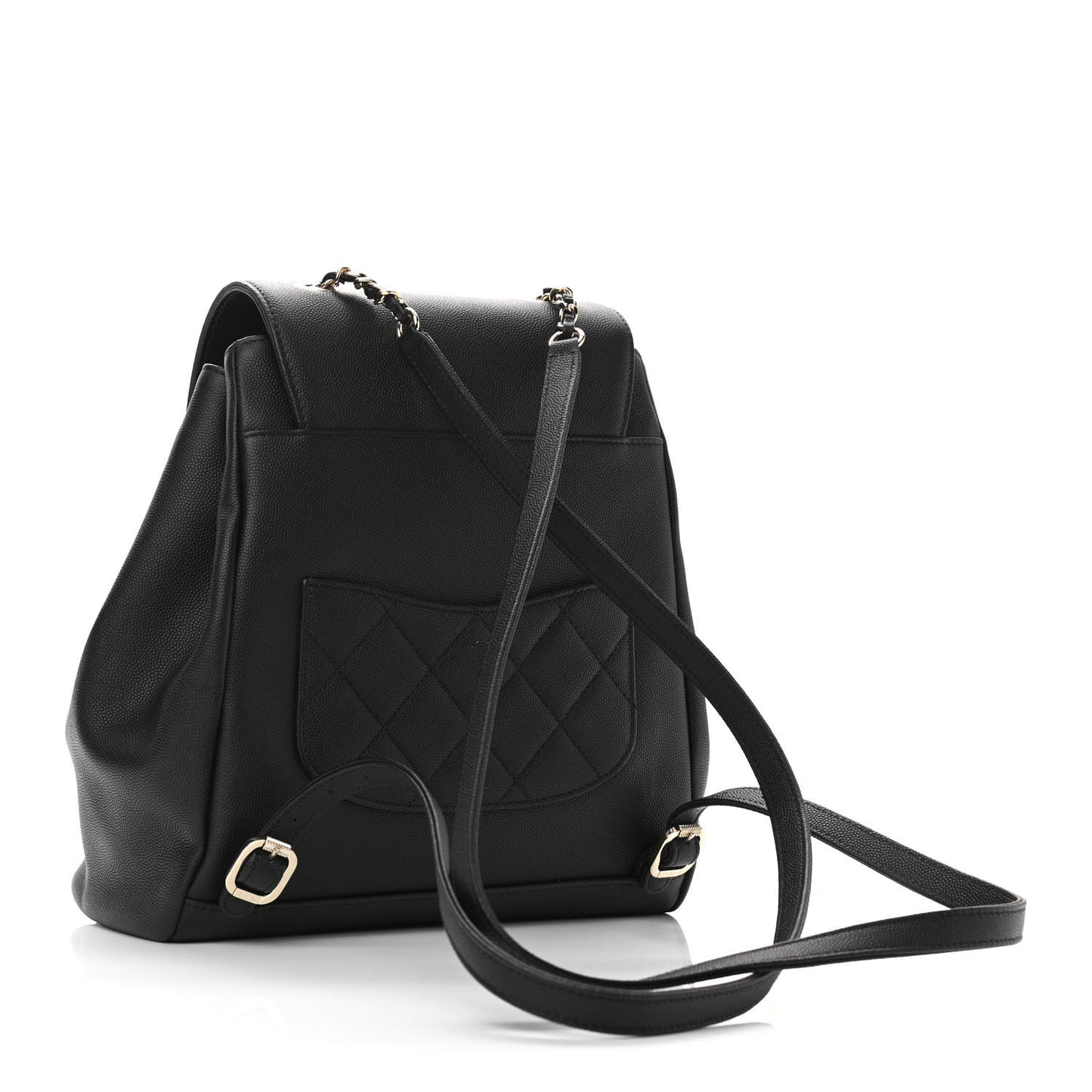 Caviar Quilted Business Affinity Backpack Black