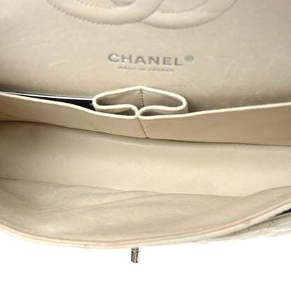 Chanel Ostrich Medium Double Flap Light Beige 5 of 10