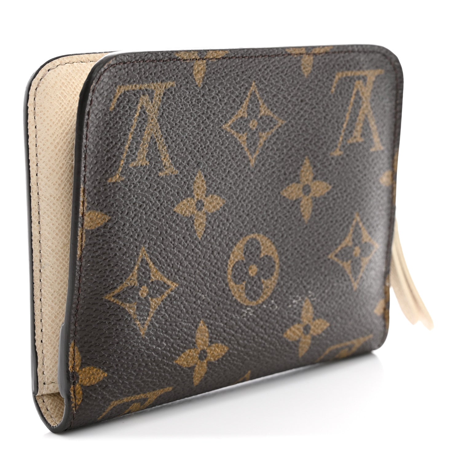 Louis Vuitton Monogram Insolite Coin Purse Wallet White 3 of 10