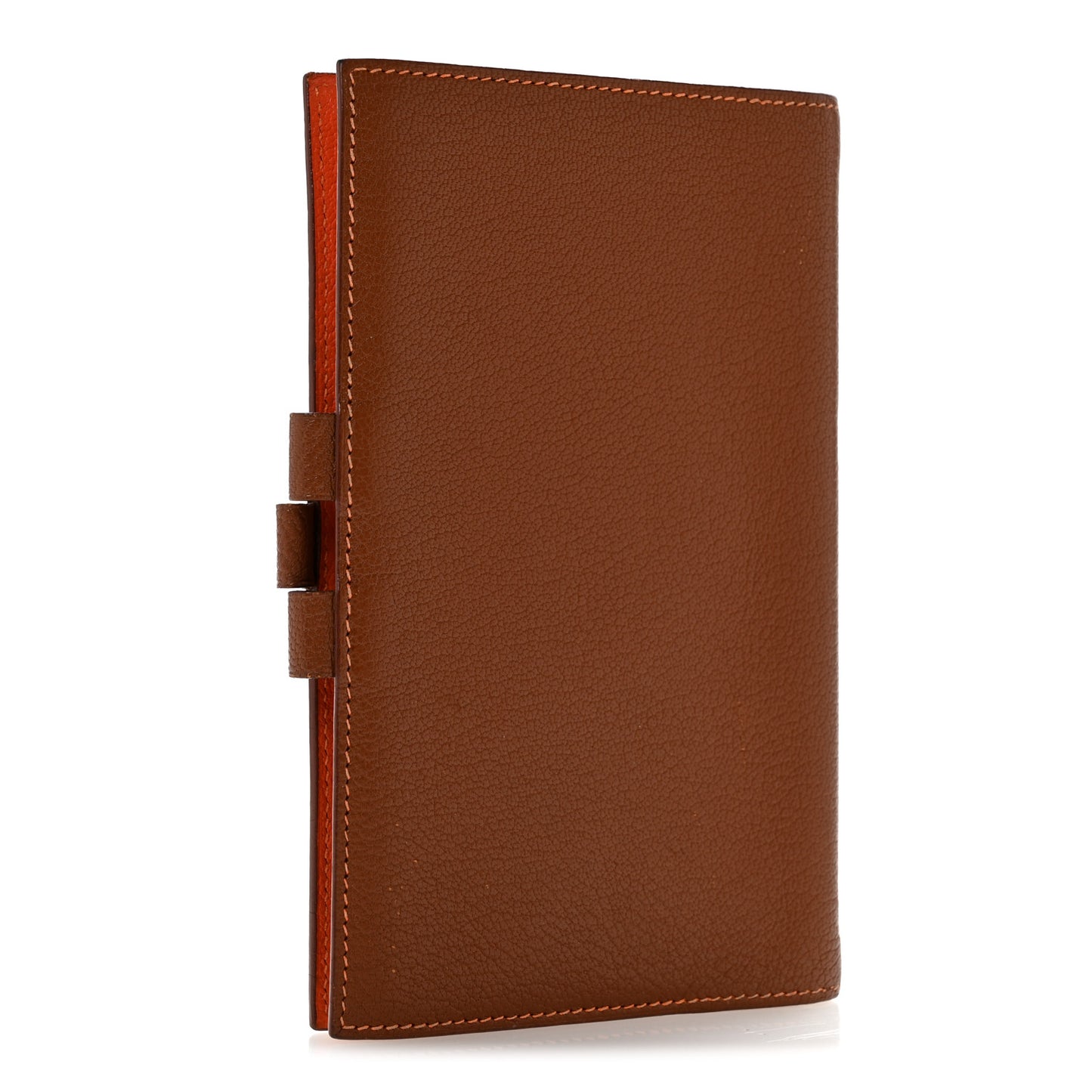 Chevre Mysore Bi-Color Globe Trotter Agenda Cover PM Gold Orange