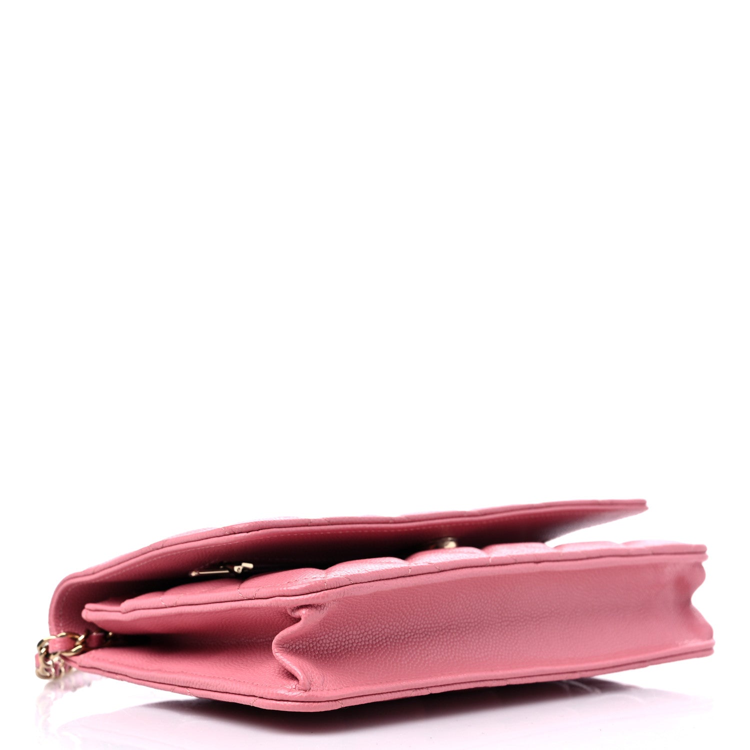 Chanel Caviar Quilted Wallet On Chain WOC Dark Pink 4 of 11