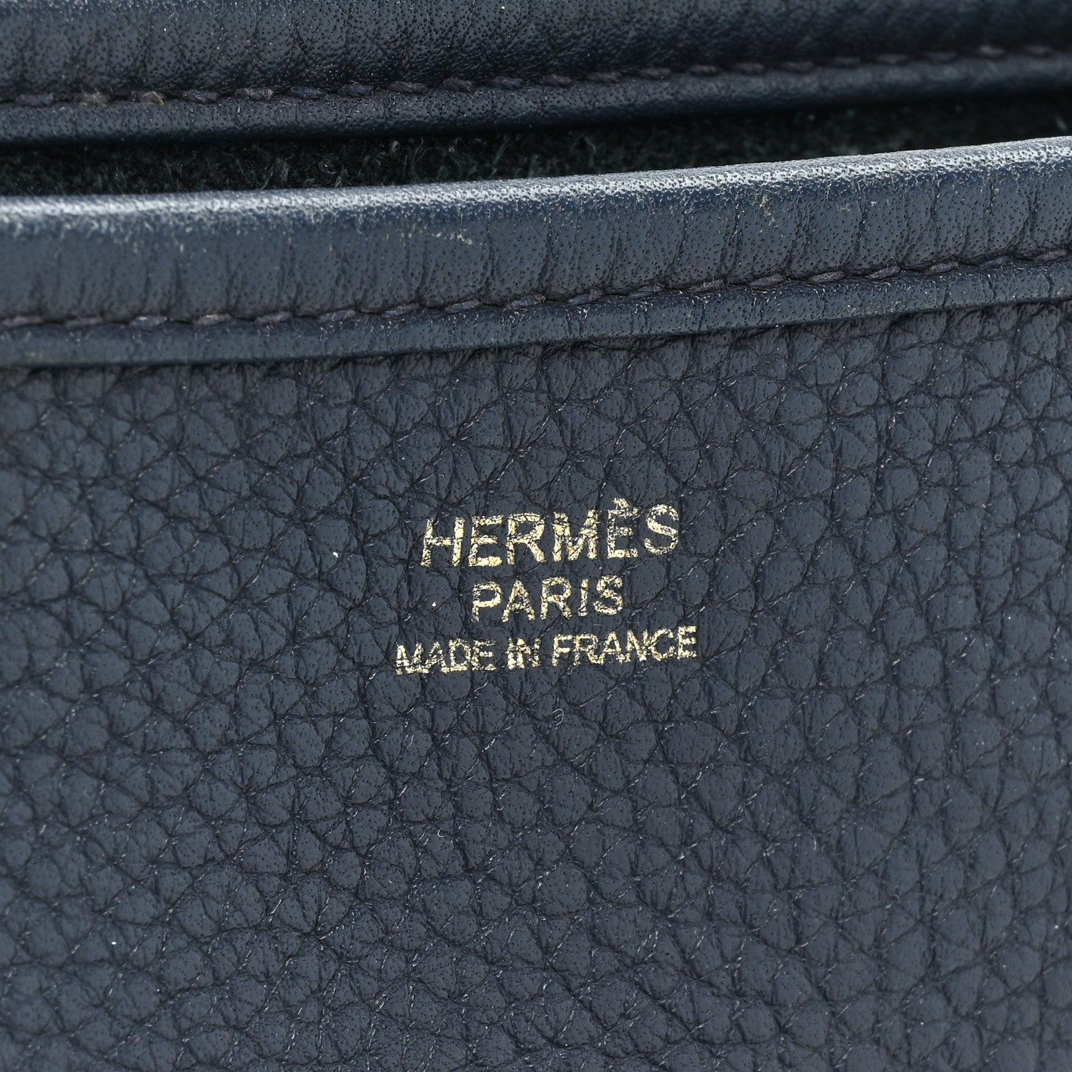 Hermes Taurillon Clemence Evelyne III GM Bleu Nuit 6 of 19