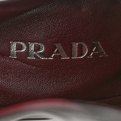 Prada Soft Lux Calfskin Platform Ankle Boots 36 Black 6 of 9