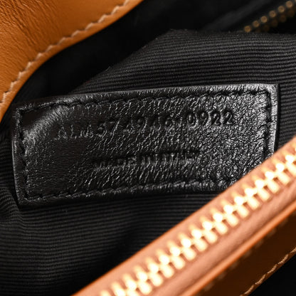 Saint Laurent Calfskin Y Quilted Monogram Medium Loulou Chain Satchel Dark Natural 8 of 11