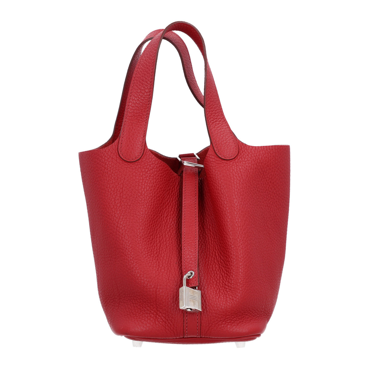 Hermes Taurillon Clemence Picotin Lock 18 PM Rouge Garance 1 of 10