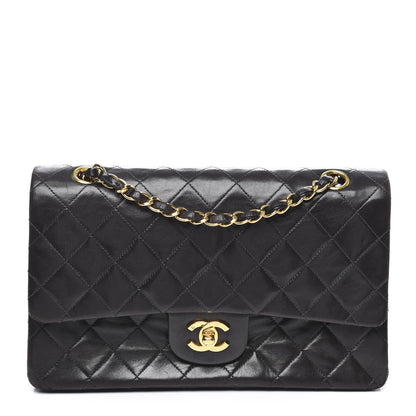 Chanel Lambskin Quilted Medium Double Flap Black 1 of 12
