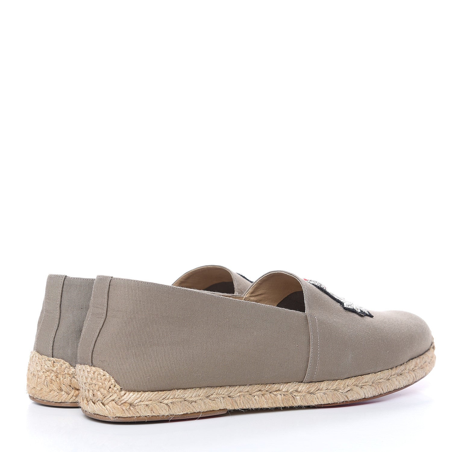 Christian Louboutin Jacquard Mens Rivalion Flat Espadrilles 44 Bavarois 4 of 9