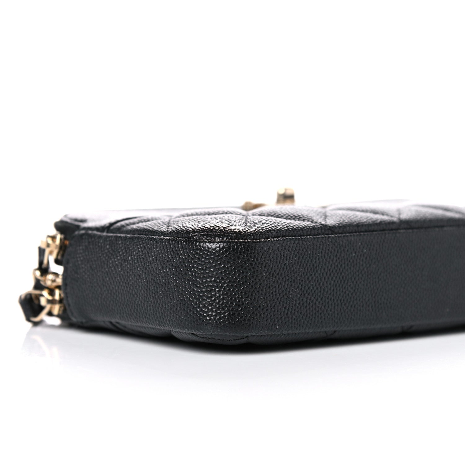 Chanel Caviar Quilted Small Vintage Mademoiselle Clutch With Chain Black 9 of 11