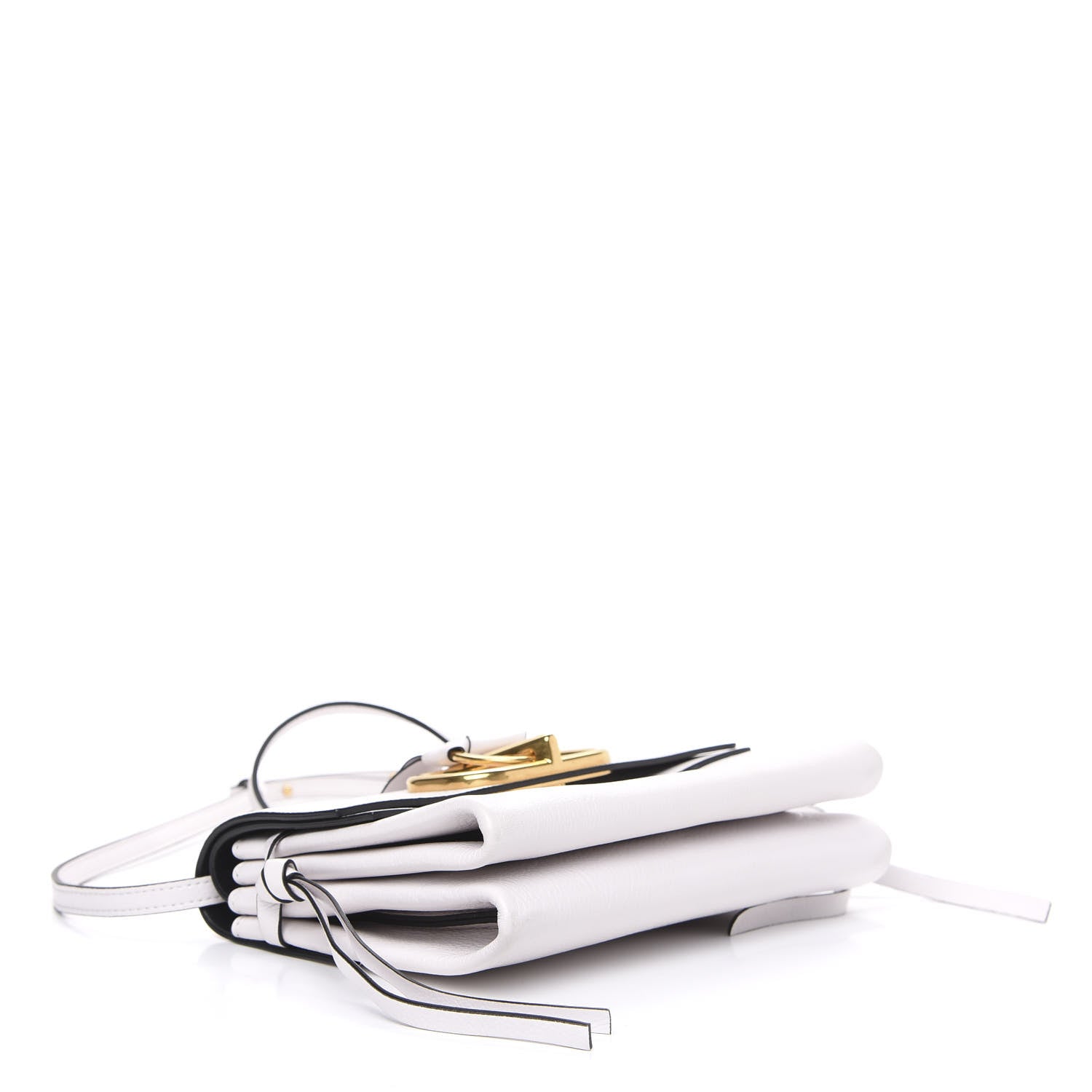 Valentino Garavani Buffalo Small VRing Crossbody Bag White 3 of 7