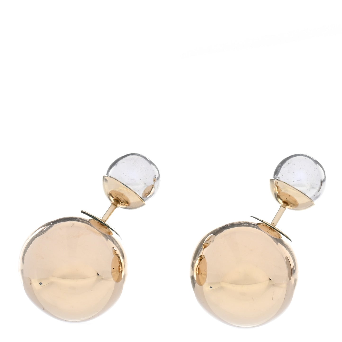 Mise En Dior Tribal Earrings Silver Gold