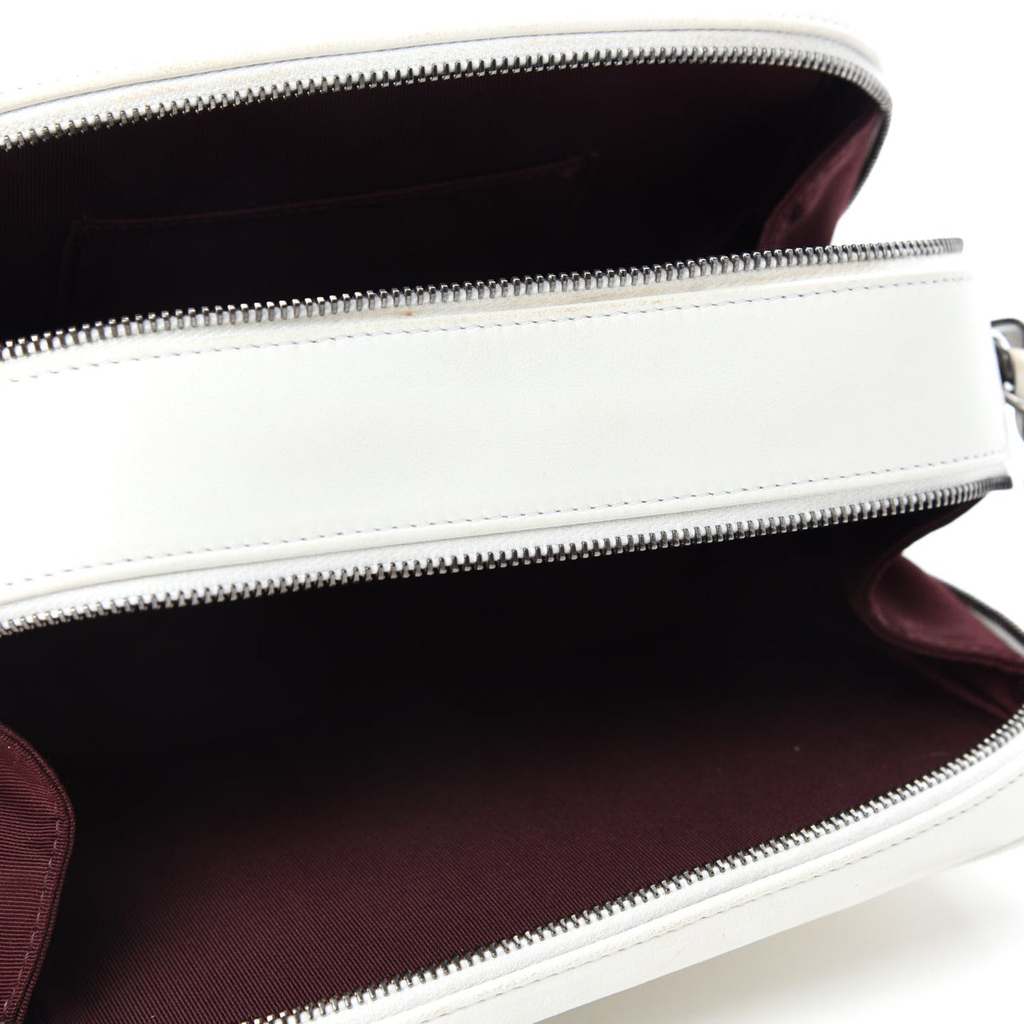 Lambskin Small Coco Boy Camera Case White