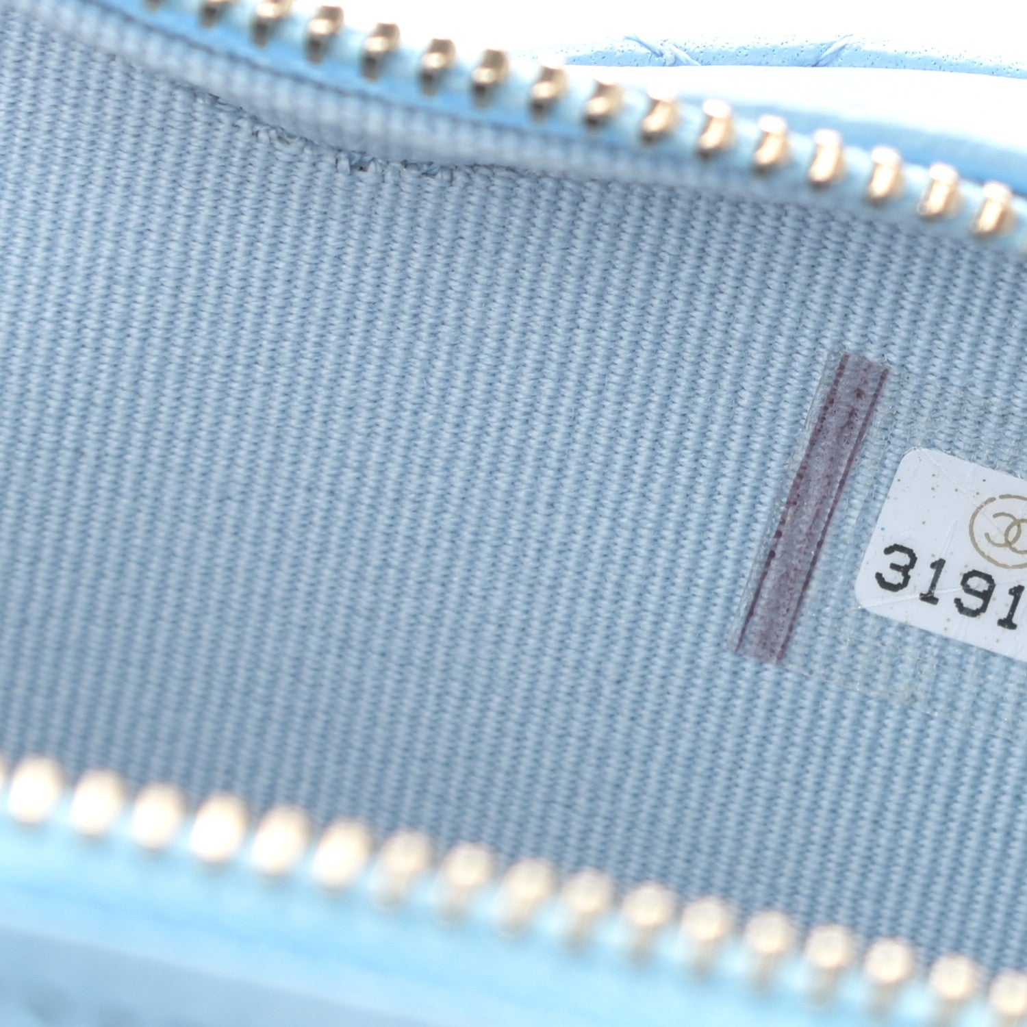 Chanel Lambskin Quilted CC In Love Heart Clutch With Chain Light Blue 7 of 11