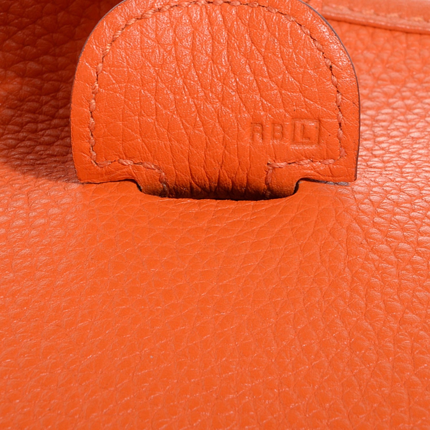 Hermes Taurillon Clemence Evelyne III PM Orange 12 of 14