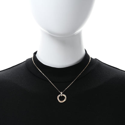 Cartier 18K Pink White Yellow Gold Diamond Trinity Pendant Necklace 3 of 4