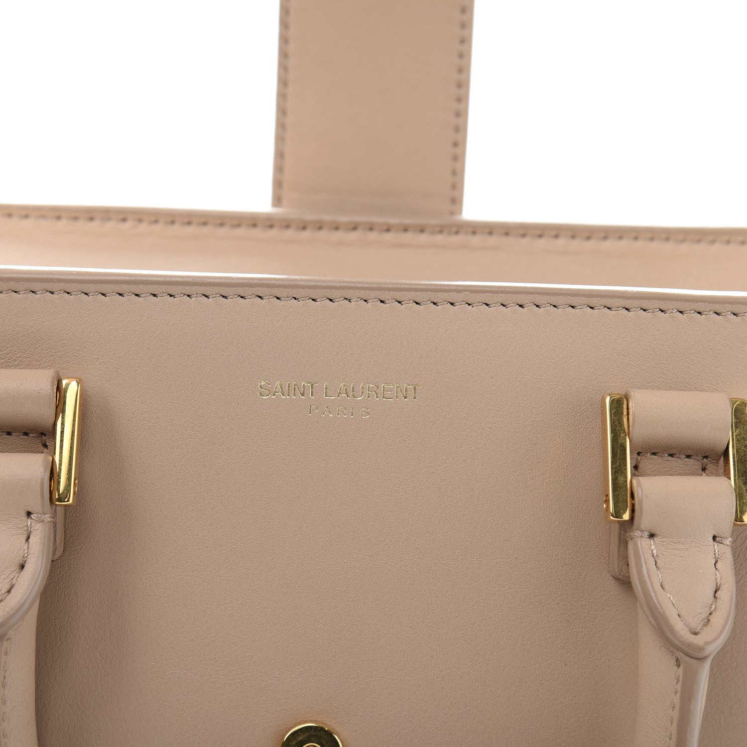 Saint Laurent Calfskin Monogram Baby Light Brown 7 of 14