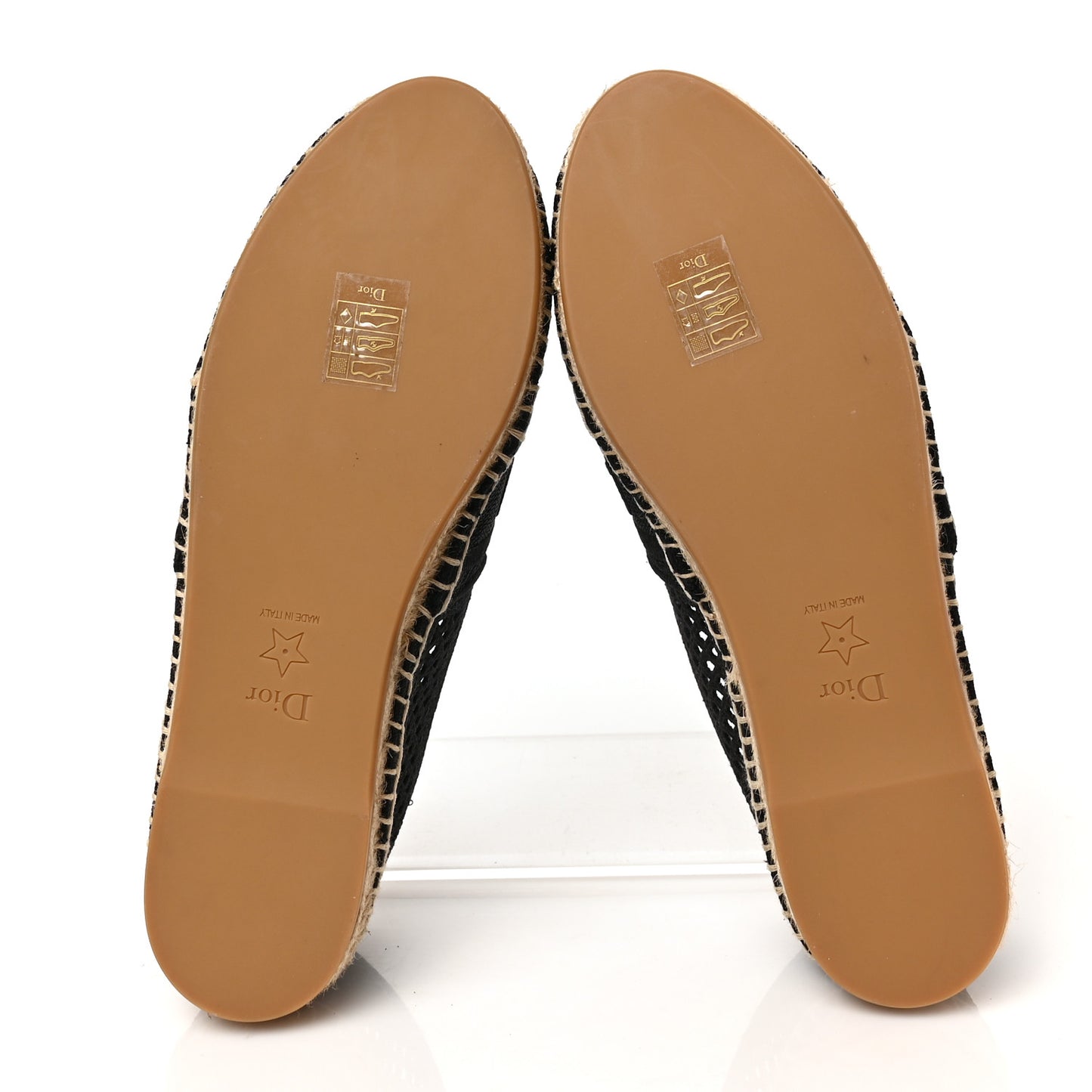 Canvas Embroidered Perforated Granville Espadrille 38.5 Black