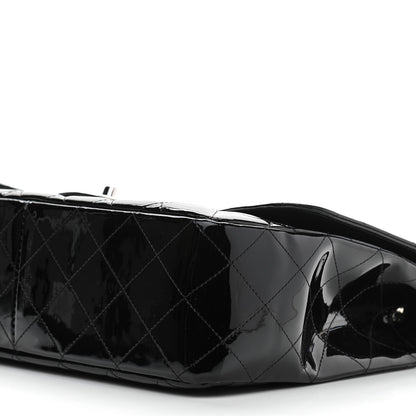 Chanel Patent Quilted Jumbo Double Flap Black 10 of 11