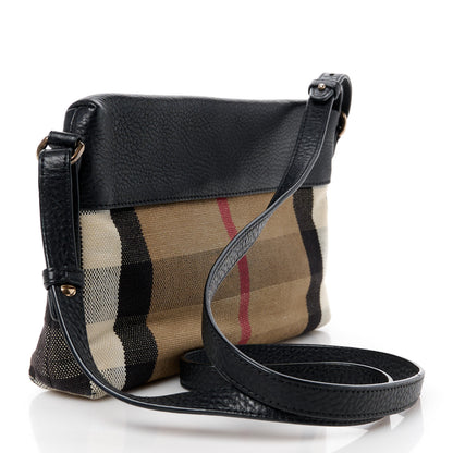 Burberry Mega Check Small Farley Crossbody Clutch Bag Black 3 of 10