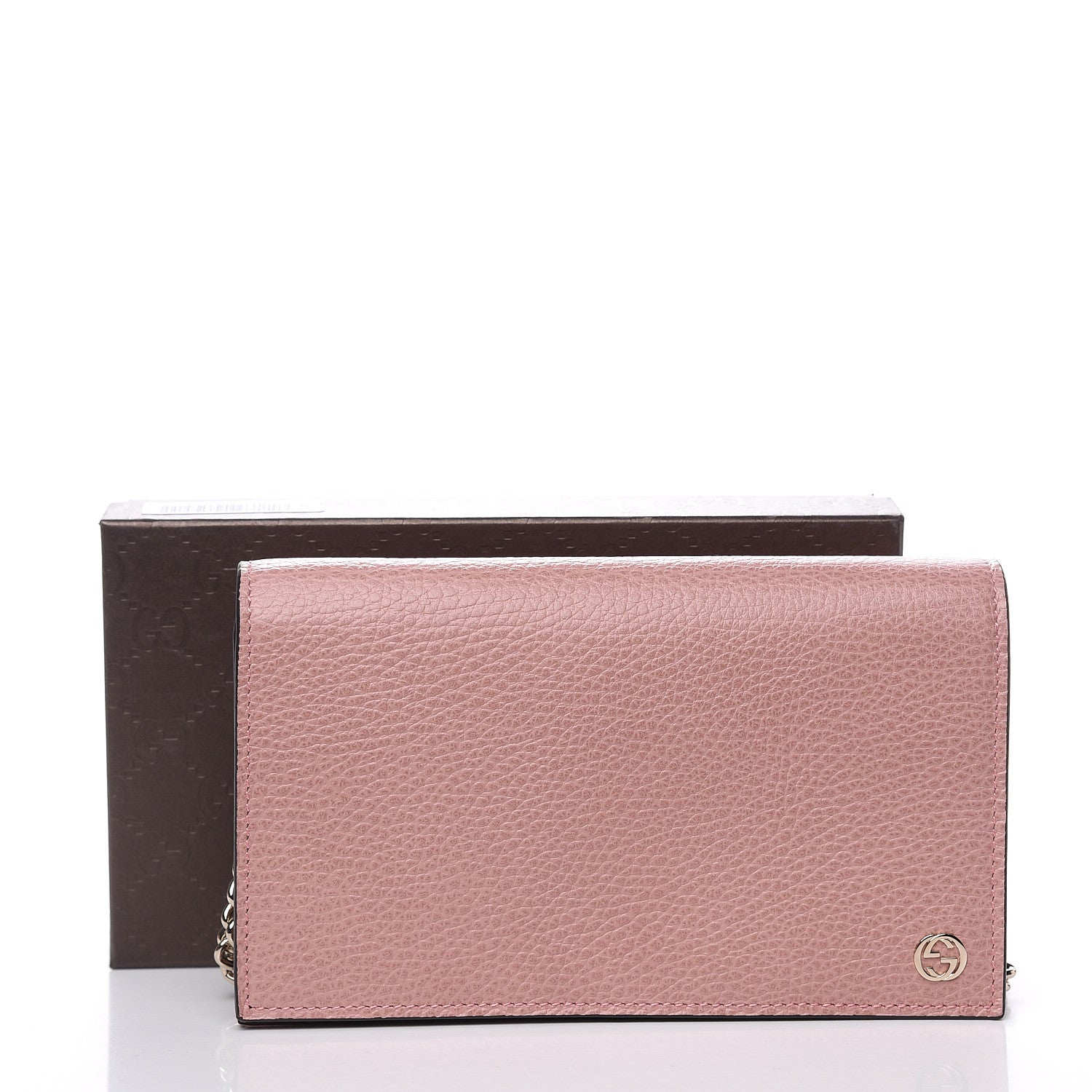 Gucci Dollar Calfskin Medium Betty Chain Wallet Soft Pink 9 of 9