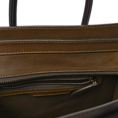 Celine Satin Smooth Calfskin Micro Tri-Color Luggage Rust 10 of 11