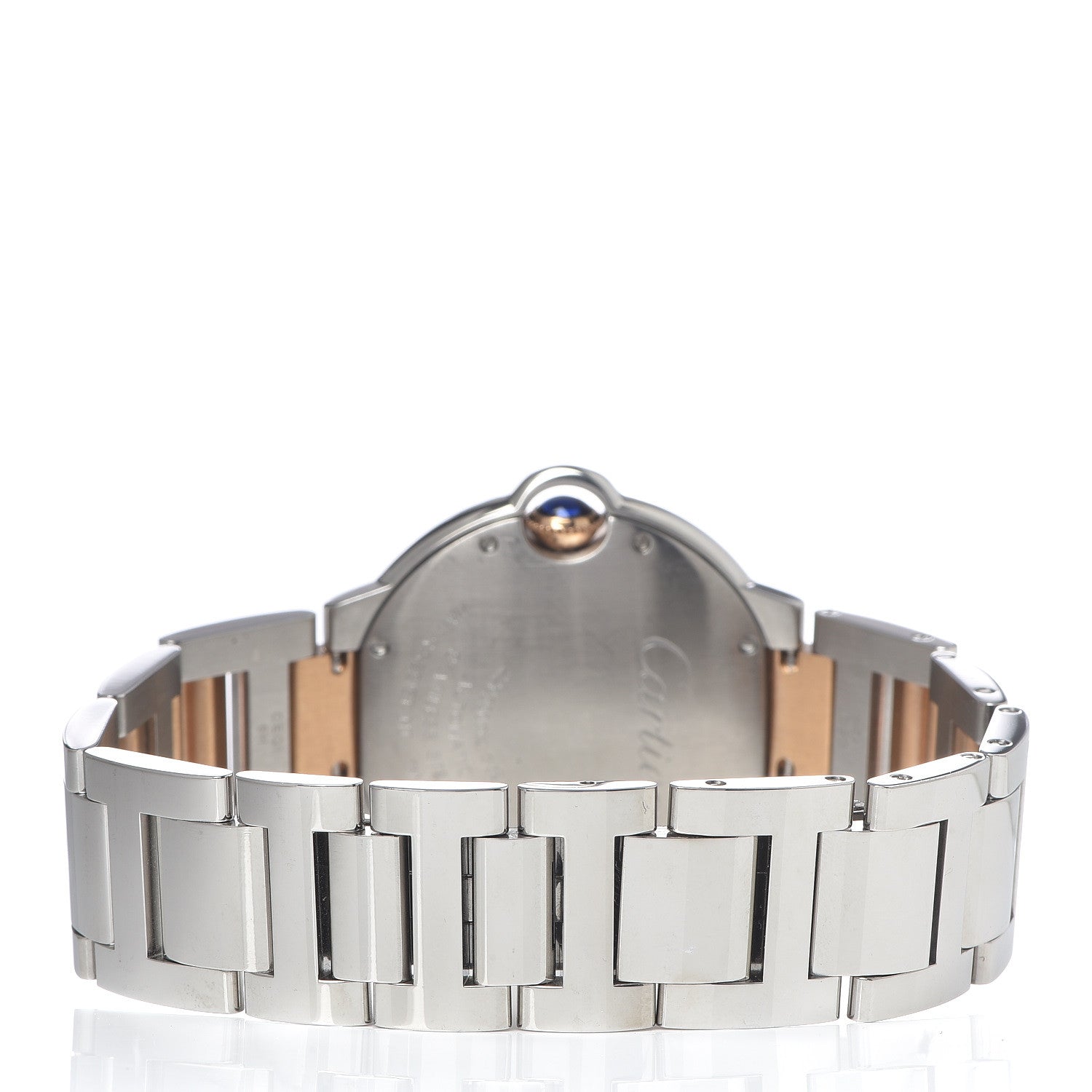 Cartier Stainless Steel 18K Pink Gold Pink Mother of Pearl 36mm Ballon Bleu De Cartier Automatic Watch 4 of 9