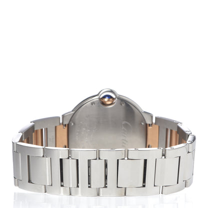 Cartier Stainless Steel 18K Pink Gold Pink Mother of Pearl 36mm Ballon Bleu De Cartier Automatic Watch 4 of 9