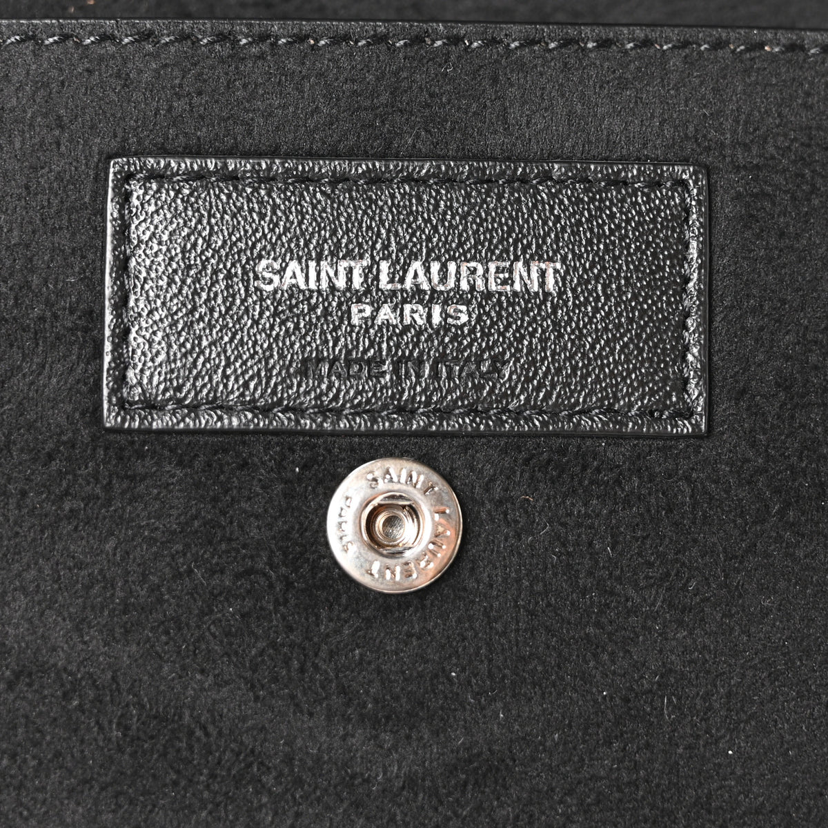Lambskin Teddy Drawstring Bag Black