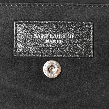 Saint Laurent Lambskin Teddy Drawstring Bag Black 7 of 11