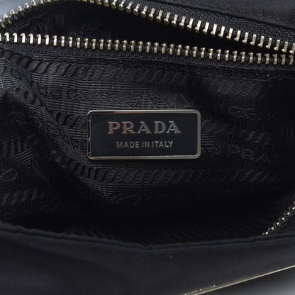 Prada Calfskin Tessuto Nylon Easy Shoulder Bag Black 8 of 9