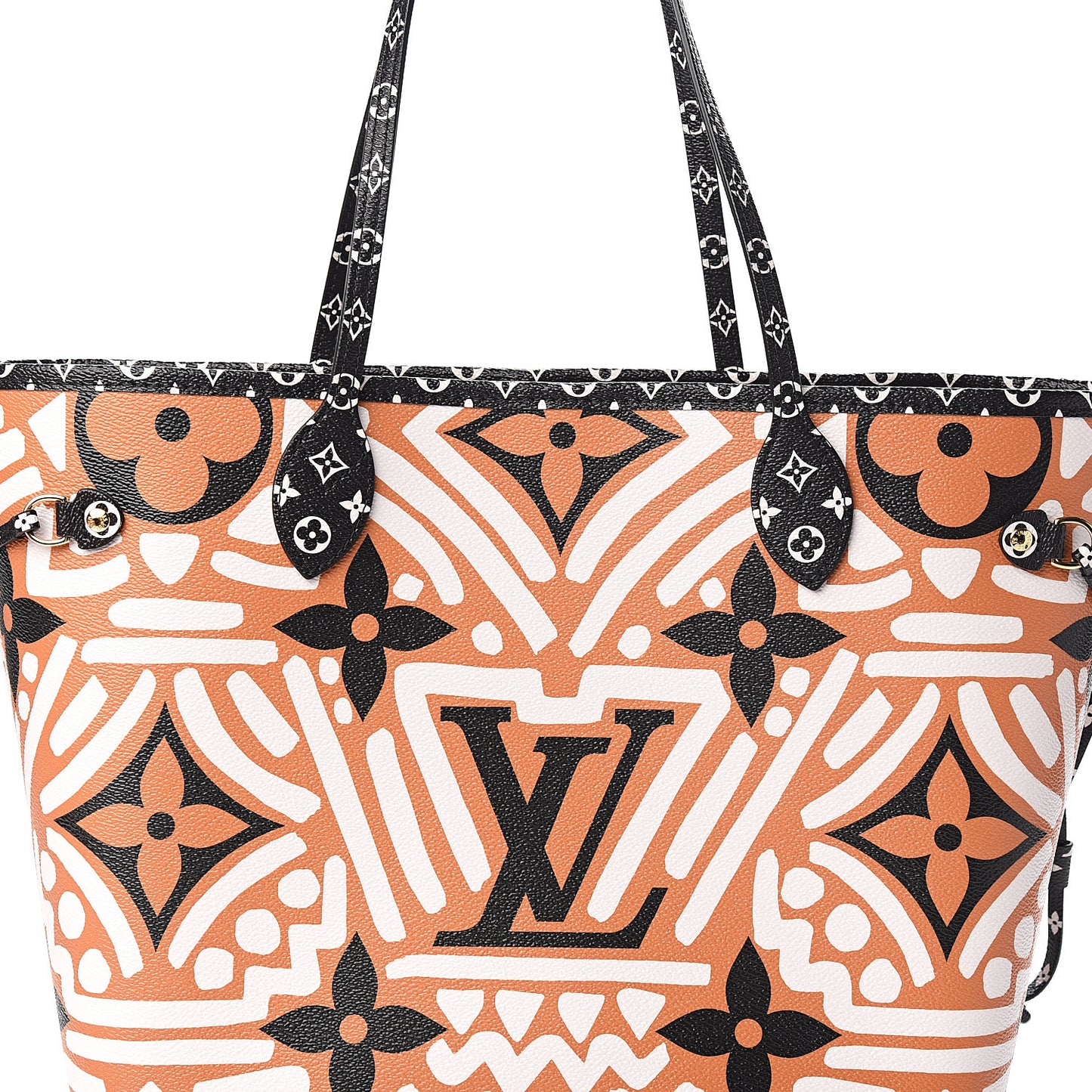Monogram Giant Crafty Neverfull MM Creme Caramel