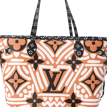 Louis Vuitton Monogram Giant Crafty Neverfull MM Creme Caramel 9 of 10