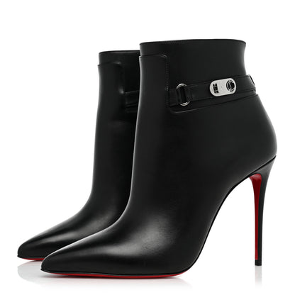 Christian Louboutin Calfskin Lock So Kate Booty 100 Ankle Booties 39.5 Black 7 of 24