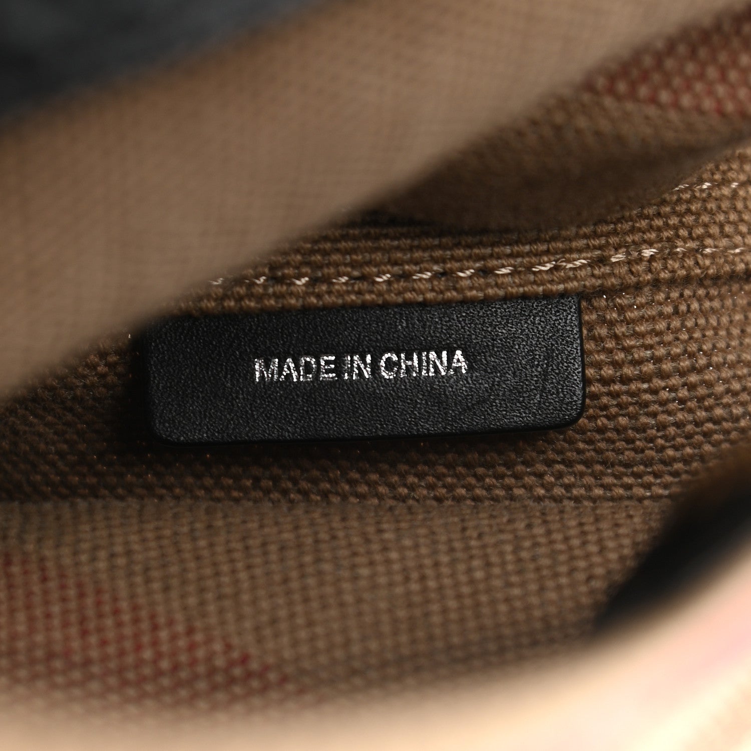 Burberry Canvas Mega Check Mini Ashby Tassel Crossbody Black 7 of 9