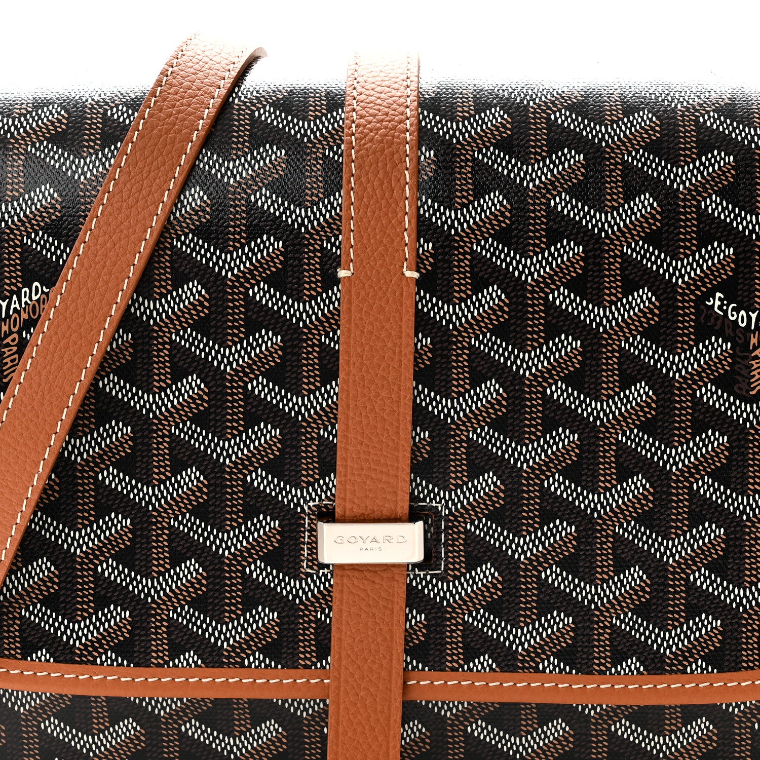 Goyard Goyardine Belvedere II MM Messenger Bag Black Gold 7 of 9