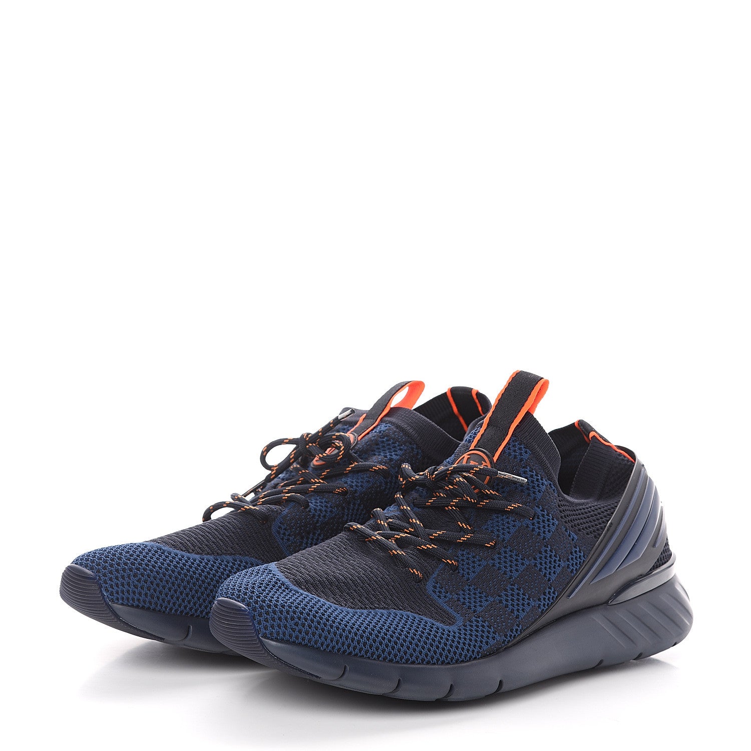 Louis Vuitton Knit Damier Fastlane Sneakers 8.5 Cobalt 3 of 7