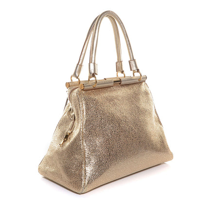 Saint Laurent Metallic Volcano Leather Medium Majorelle 3 of 8