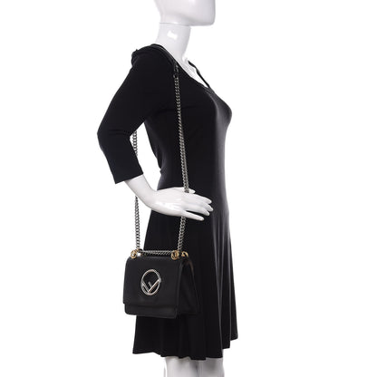 Fendi Vitello Century Opaco F is Fendi Small Kan I Shoulder Bag Black 2 of 10