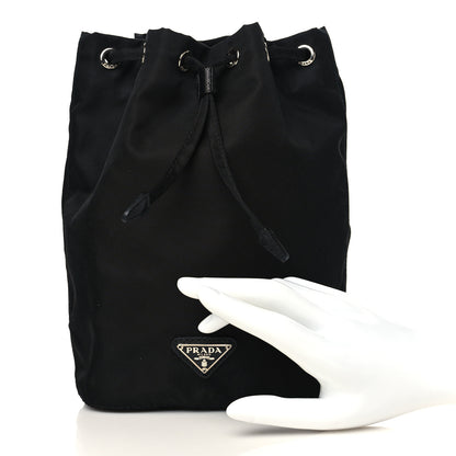 Prada Nylon Vela Drawstring Pouch Black 3 of 10