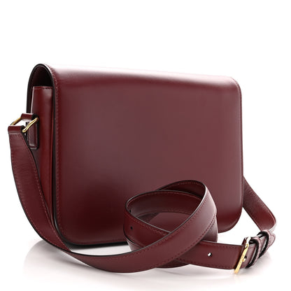 Celine Shiny Calfskin Medium Triomphe Light Burgundy 3 of 15
