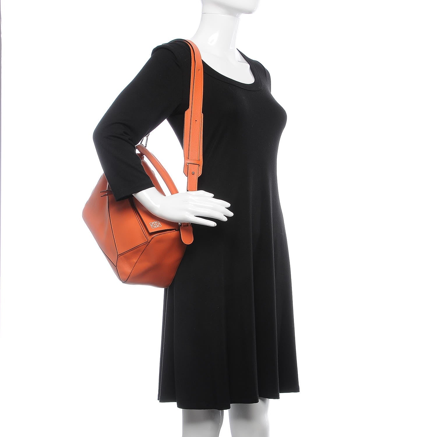 Loewe Calfskin Medium Puzzle Bag Coral 2 of 6