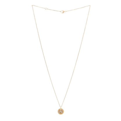 David Yurman 18K Yellow Gold Diamond Initial N Charm Necklace 2 of 6