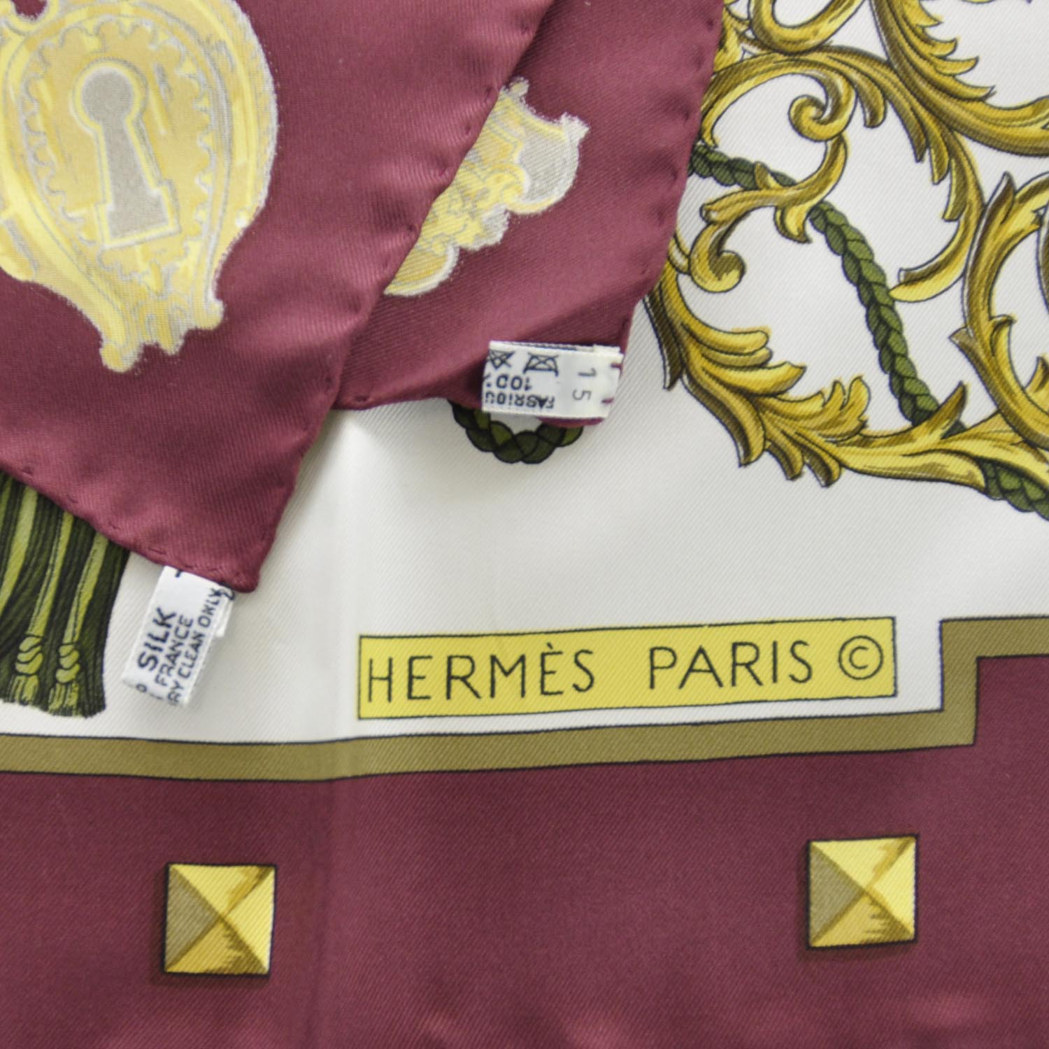 Hermes Silk Keys Les Cles Scarf 90 3 of 3