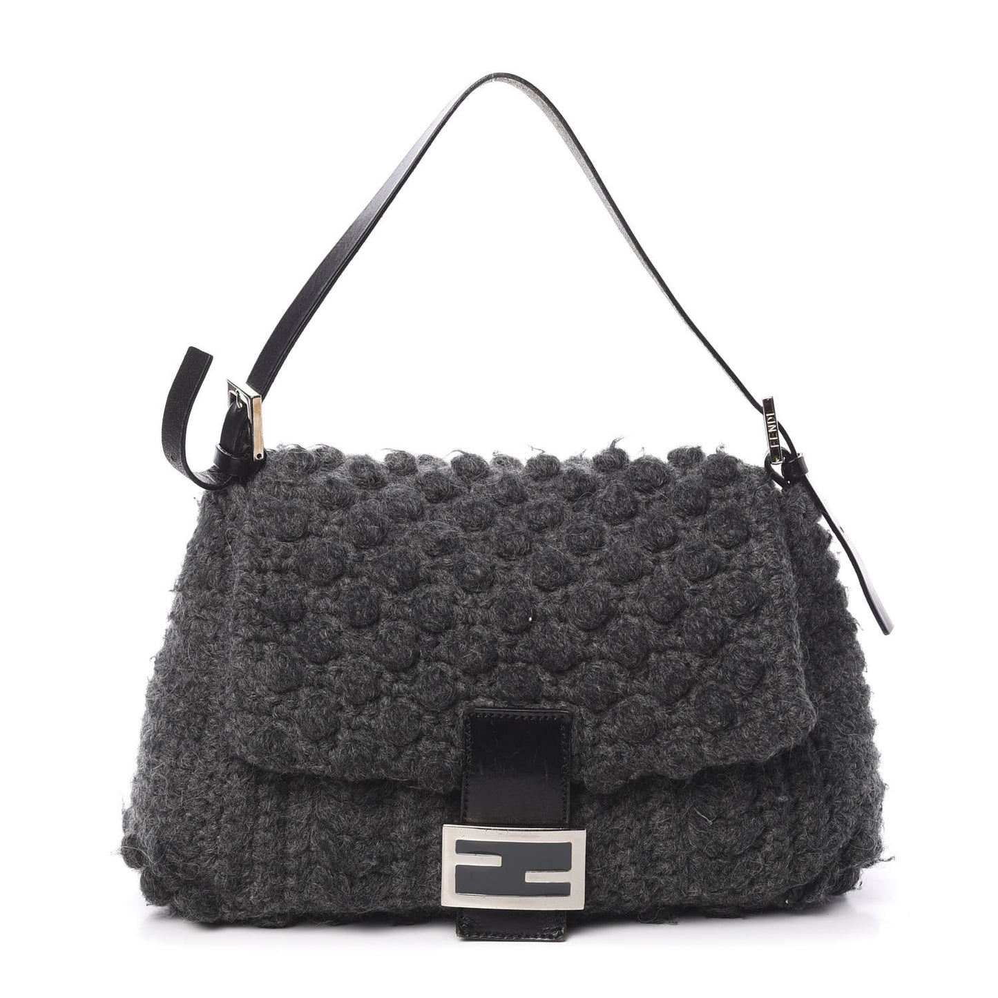 Woven Knit Baguette Grey
