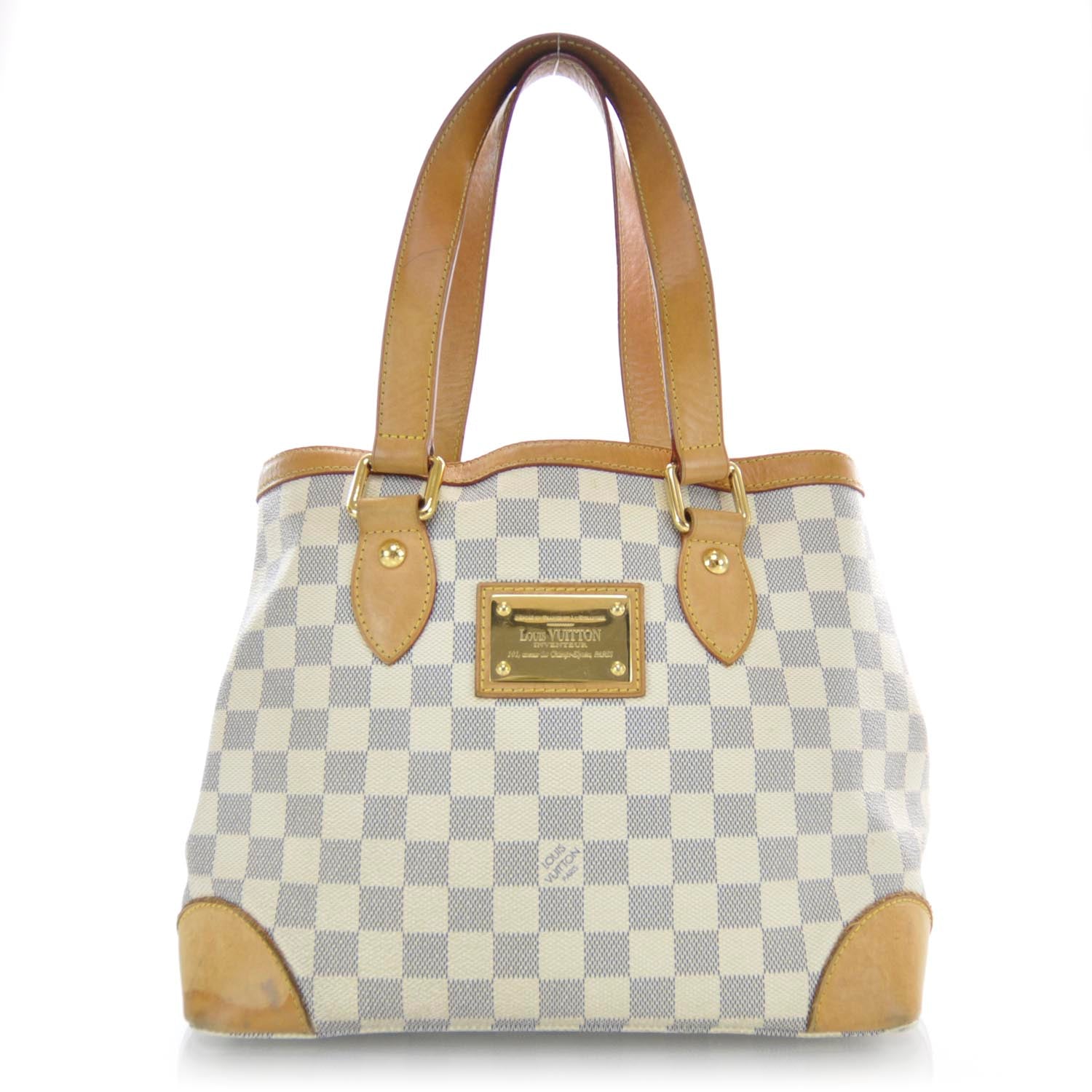 Louis Vuitton Damier Azur Hampstead MM 1 of 12