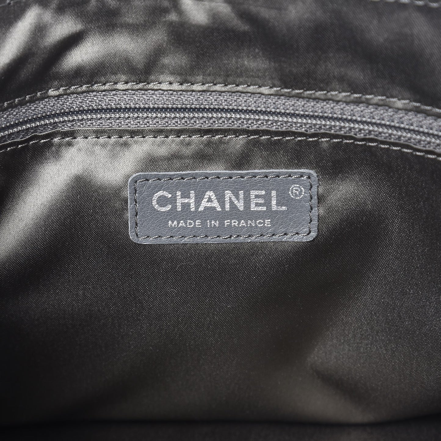 Calfskin Large Rock and Chain Flap Black