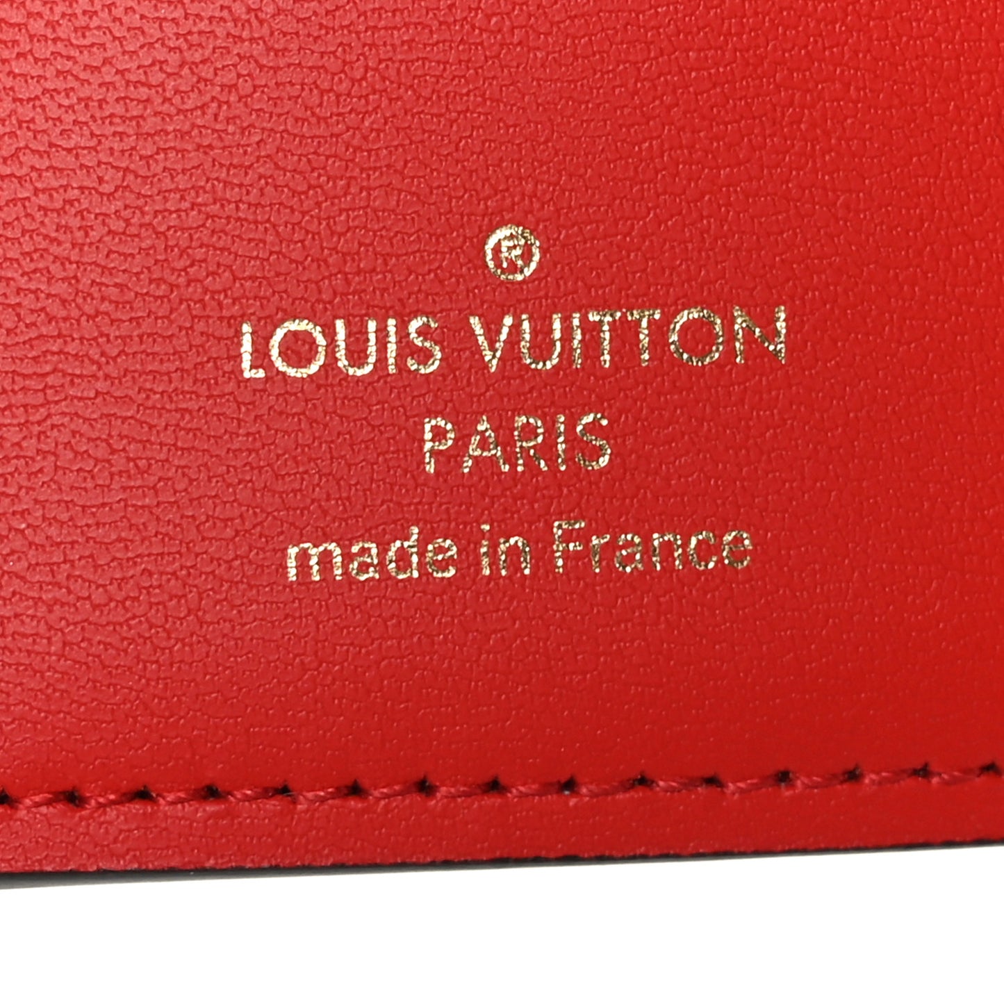 Monogram Flower Lock Compact Wallet Coquelicot